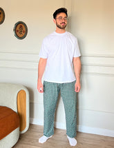 Green Plaid Pyjama Pants set